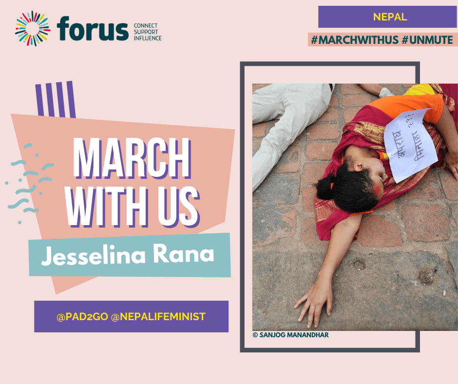 #MarchWithUs - Jesselina Rana, feminist activist in Nepal