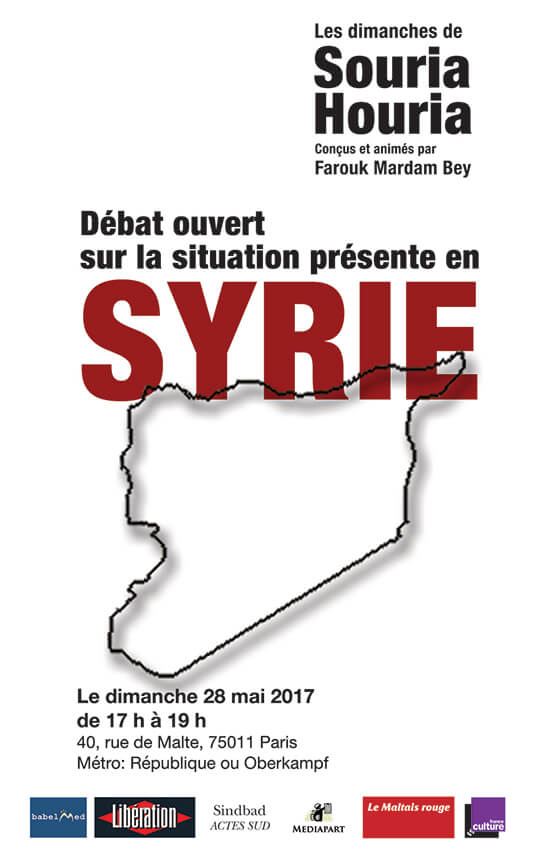 27ème rencontre "Les Dimanches de Souria Houria" | Babelmed