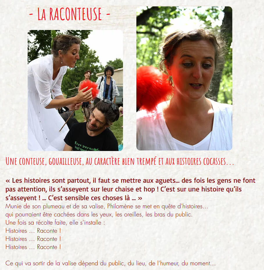 La raconteuse par Agnès Dauban | Au Maquis