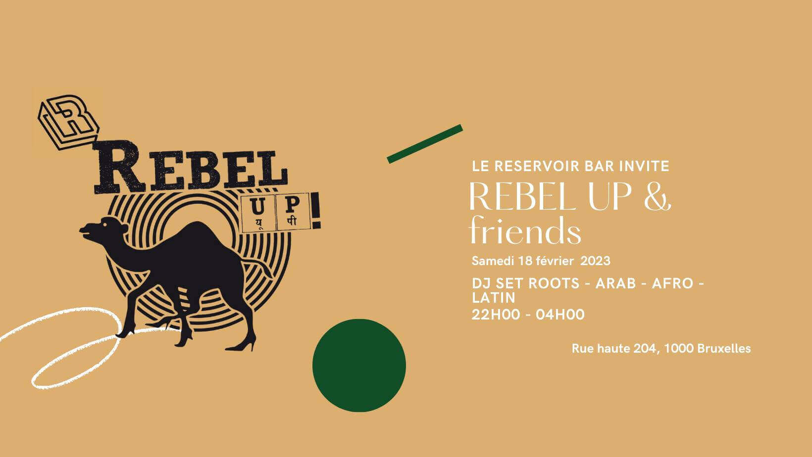 Le Reservoir bar invite Le Reservoir bar invite Rebel Up & Friends x Radio Frappé | Le Reservoir Bar