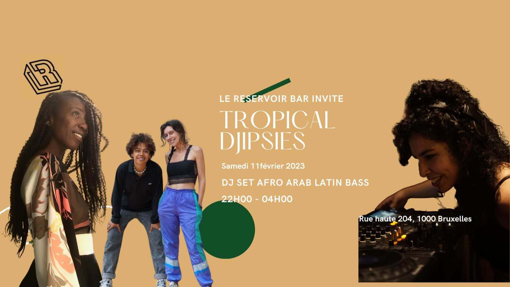 Le Reservoir bar invite Tropical Djipsies | Le Reservoir Bar