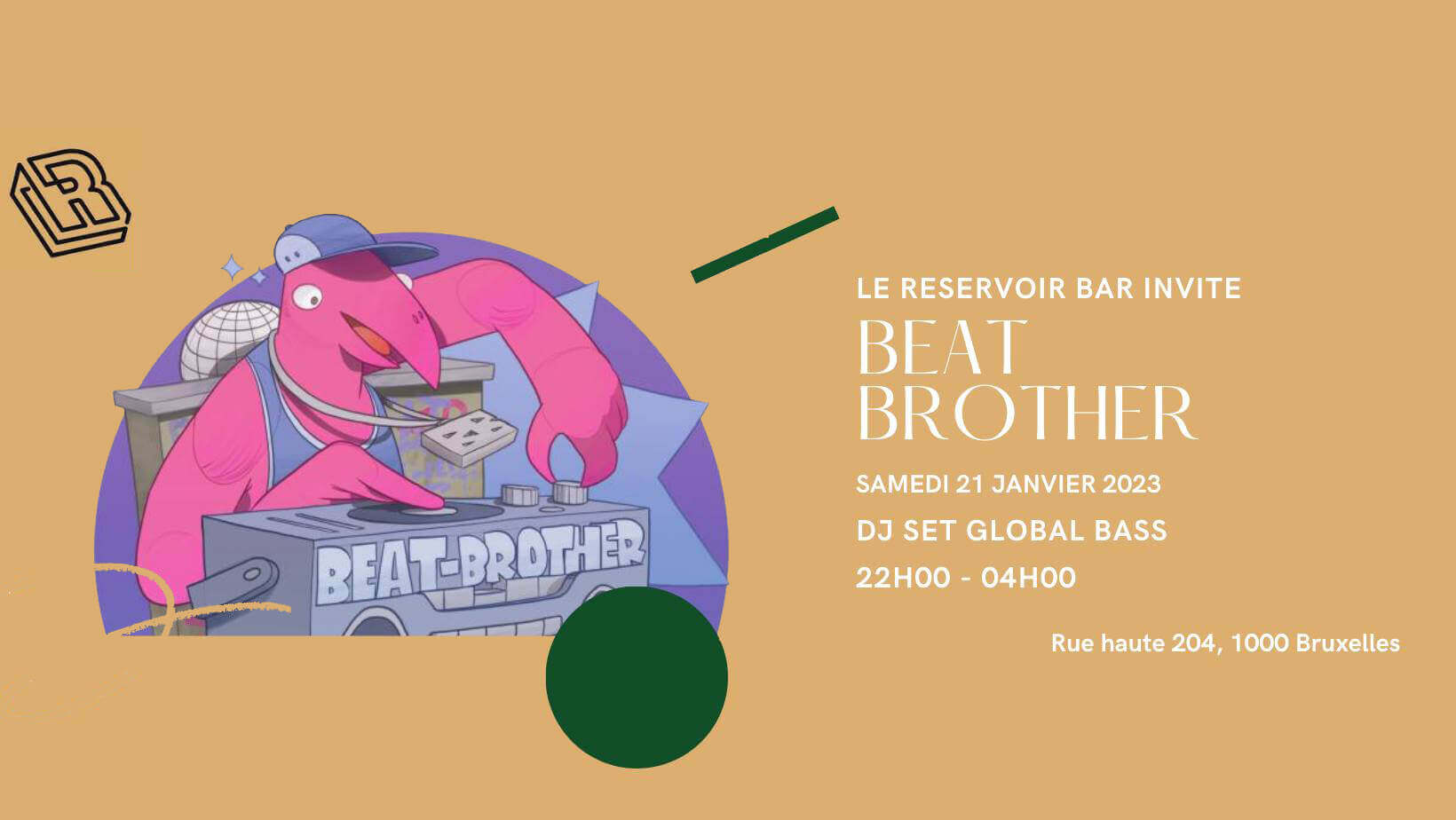 Le Reservoir bar invite Beat Brother | Le Reservoir Bar