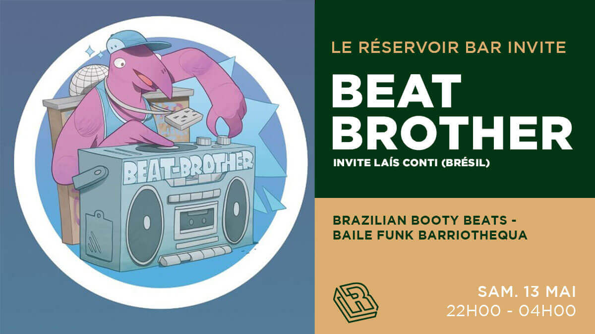 Le Réservoir bar invite Beat Brother & Laís Conti | Le Reservoir Bar