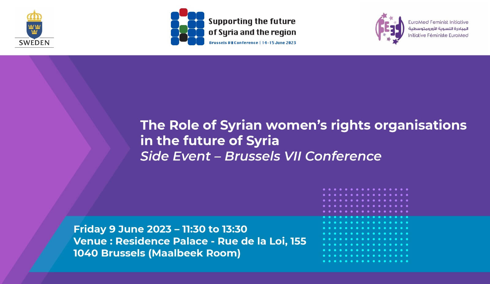 Side event: The Role of Syrian women’s rights organisations in the future of Syria | EFI - EuroMed Feminist Initiative
