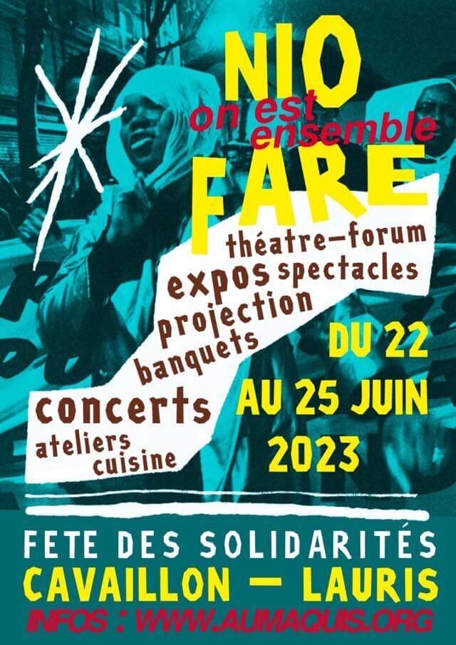 NIO FARE "on est ensemble" - Fête des solidarités | Au Maquis