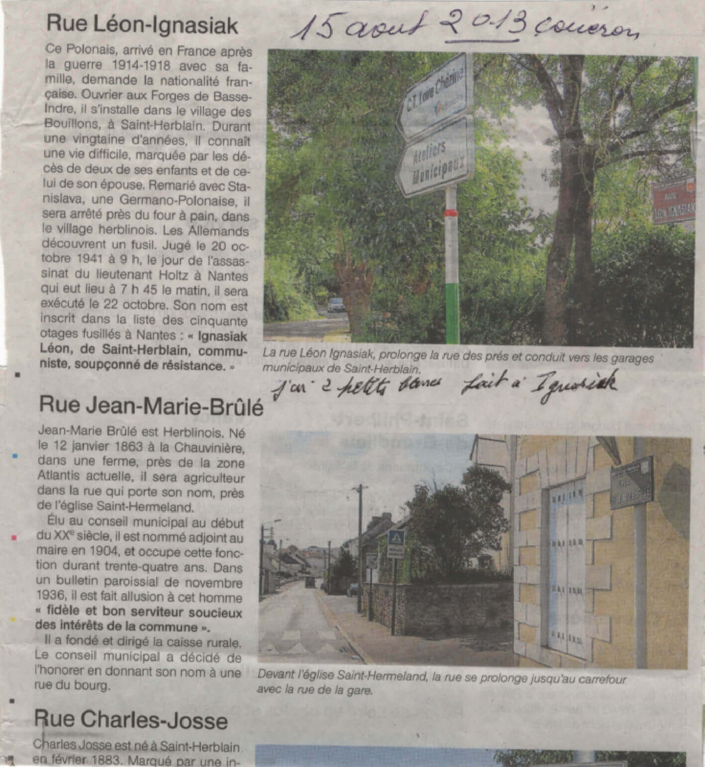 La rue Leon Ignasiak | CZESC Nantes-Pologne