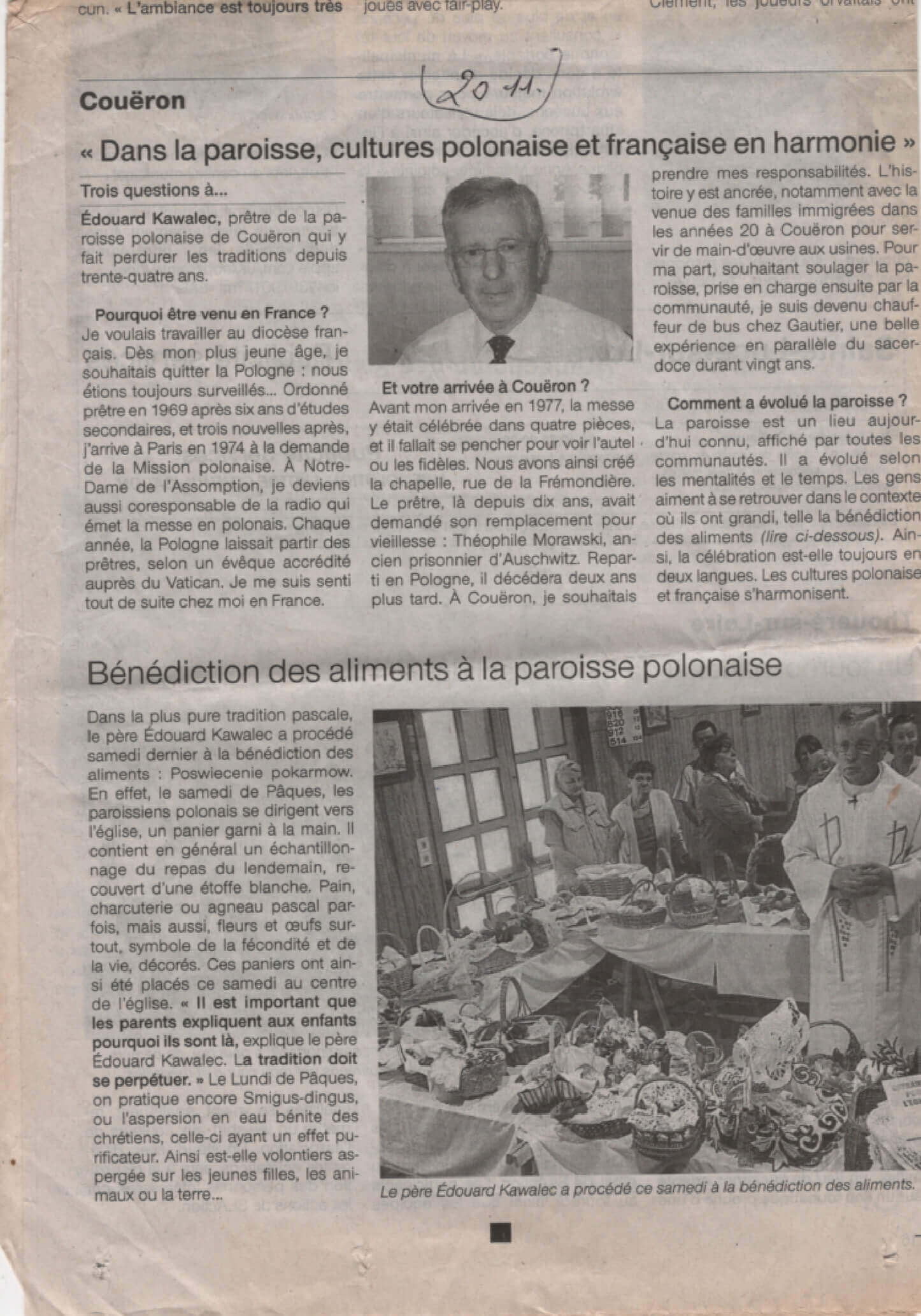 Dans la paroise culture polonaise et française en harmonie | CZESC Nantes-Pologne