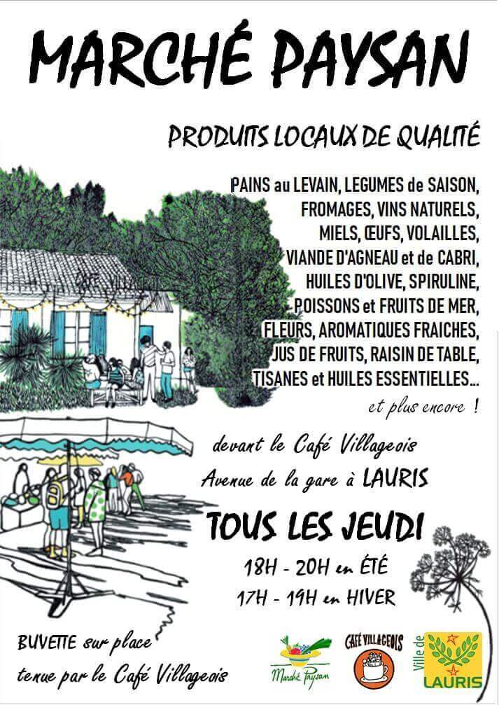 Marché paysan, repas et discussion. | Vivant·e !