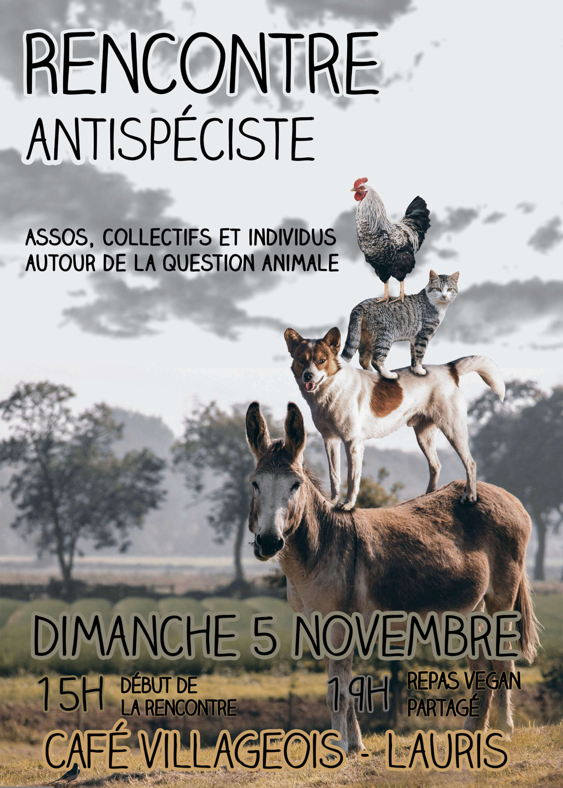 Rencontre antispéciste inter-régionale | Vivant·e !