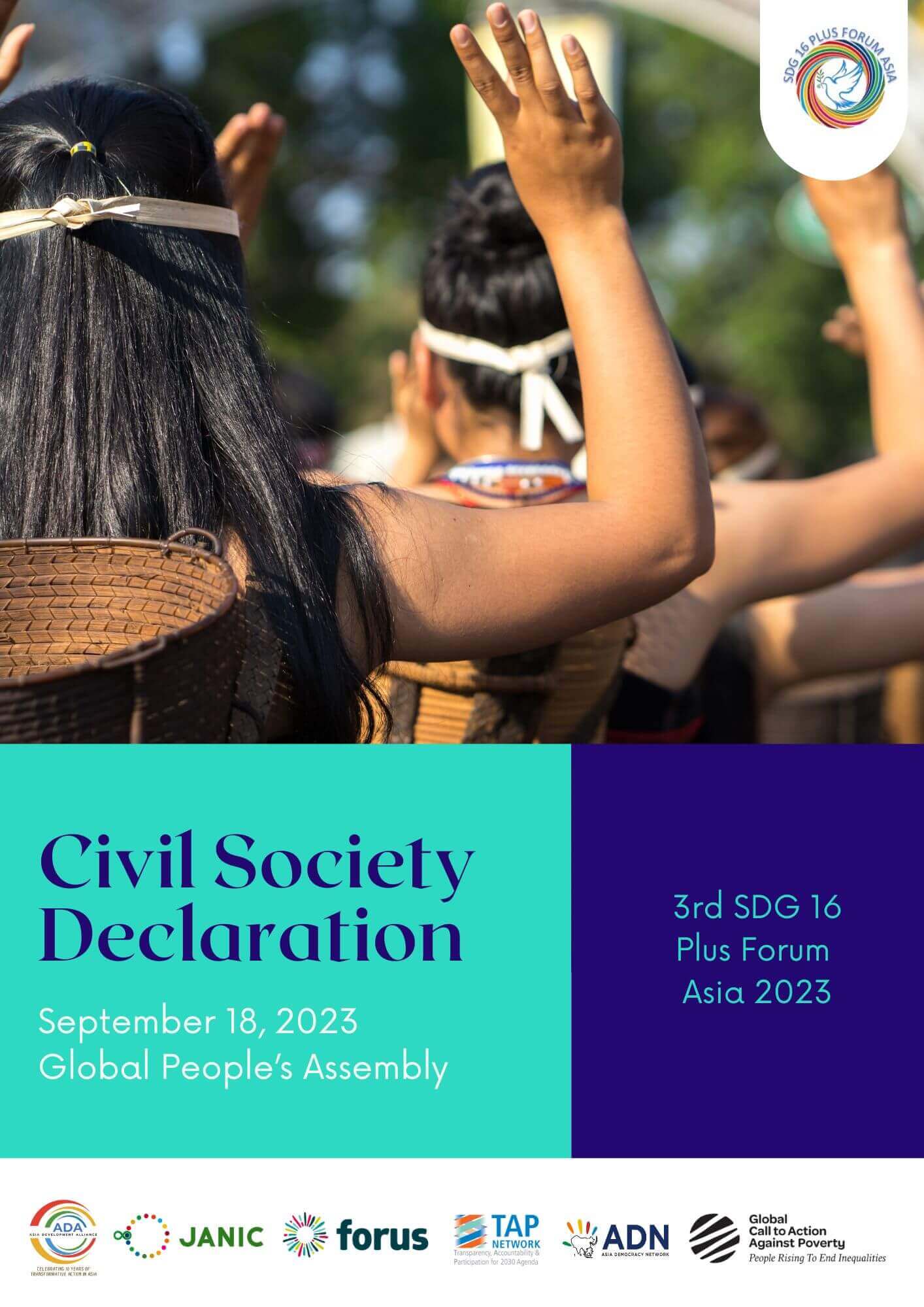 Civil society Declaration - 3rd SDG16 Plus Forum Asia | Forus