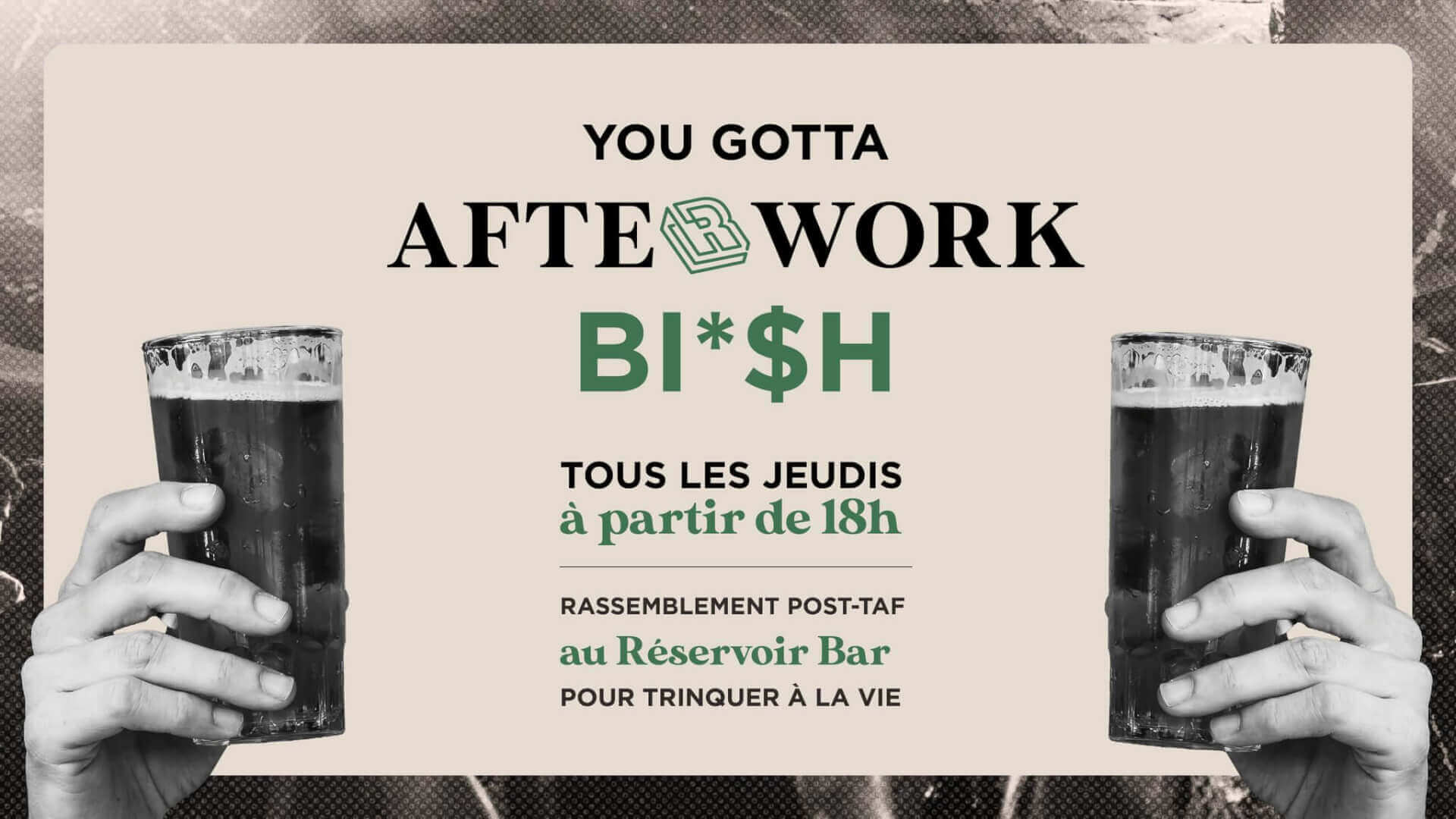 Le Réservoir bar présente LES AFTERWORKS DU RESERVOIR BAR | Le Reservoir Bar