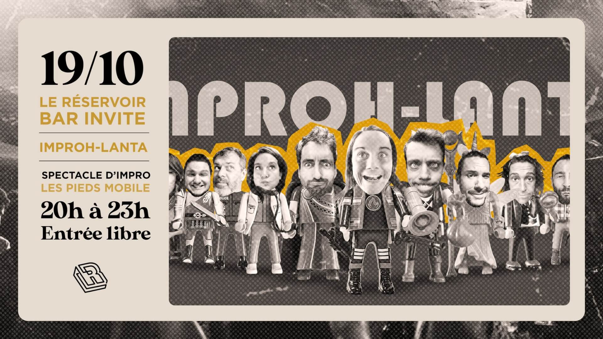 Le Réservoir bar invite IMPROH LANTA par Les Pieds Mobiles | Le Reservoir Bar