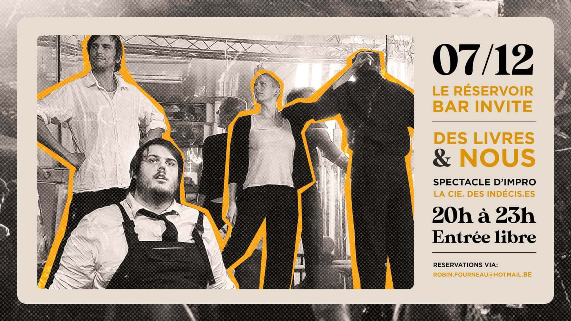 Le Réservoir bar invite Des livres & Nous | Le Reservoir Bar