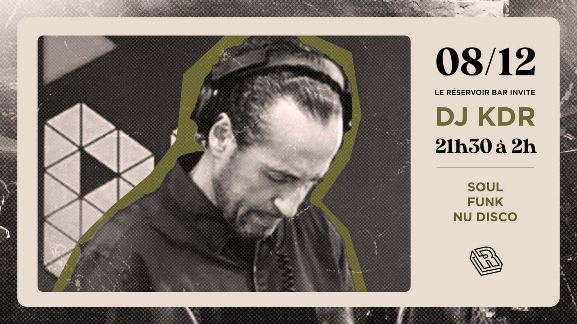 Le Réservoir bar invite DJ KDR | Le Reservoir Bar