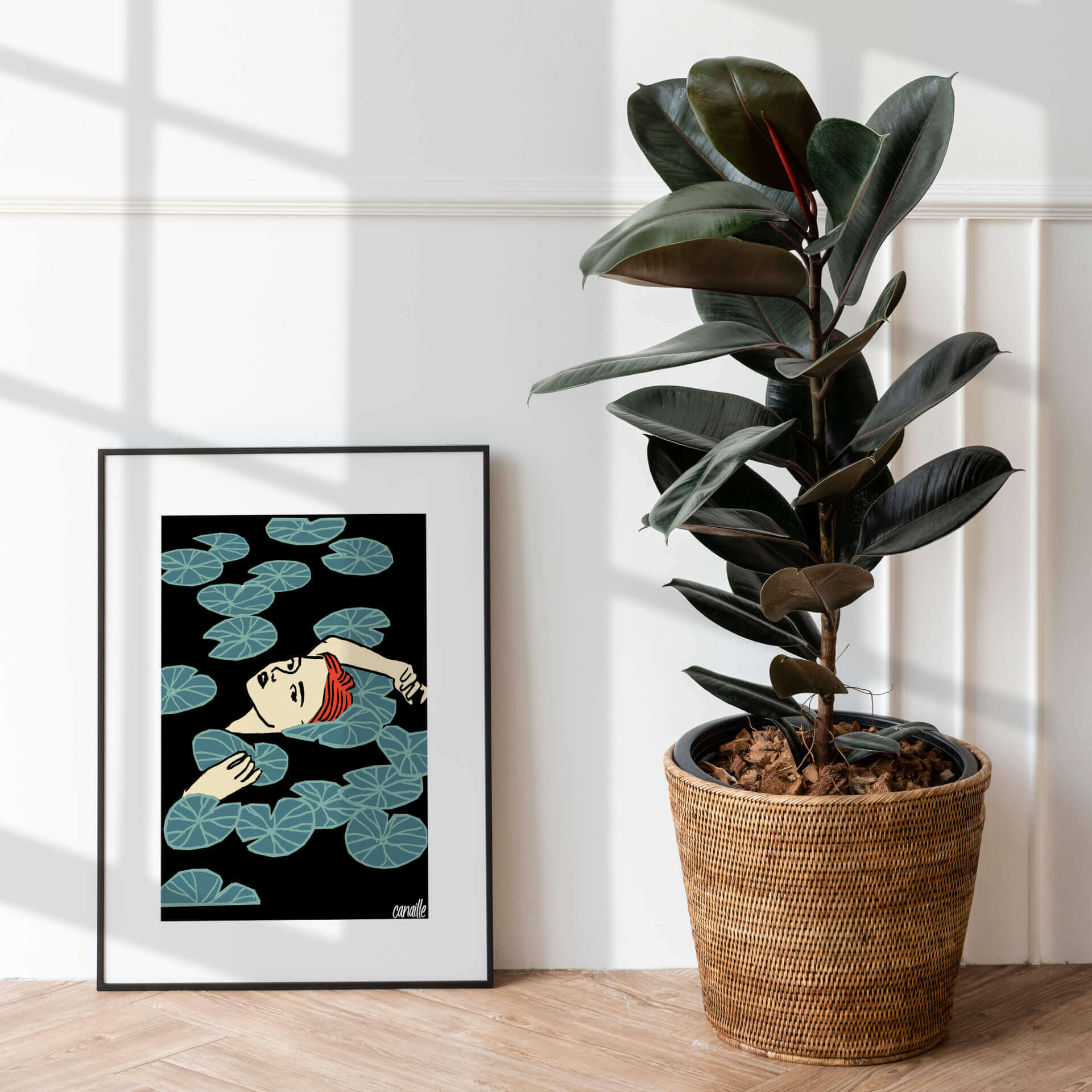 Affiche A3 - Nénuphars | Canaille Illustration