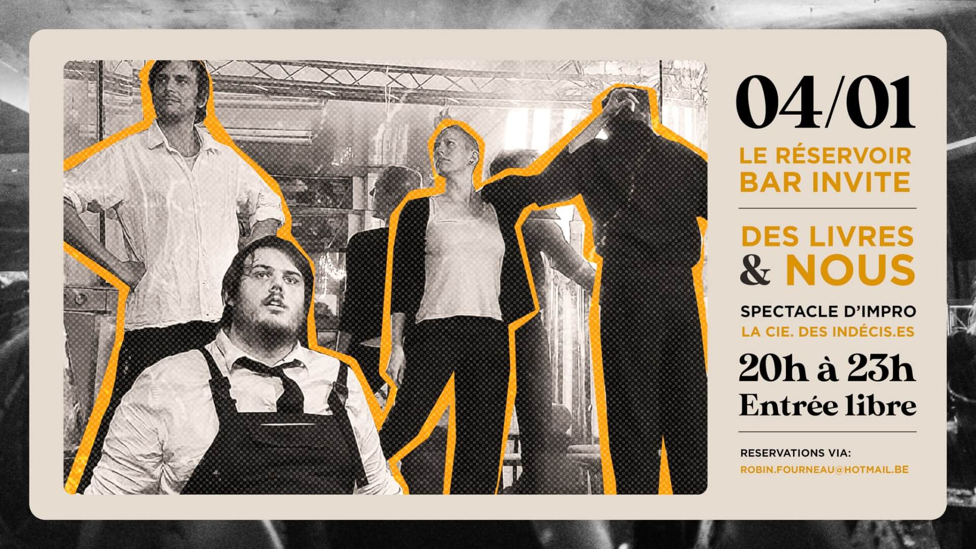 Le Réservoir bar invite Des Livres & Nous | Le Reservoir Bar