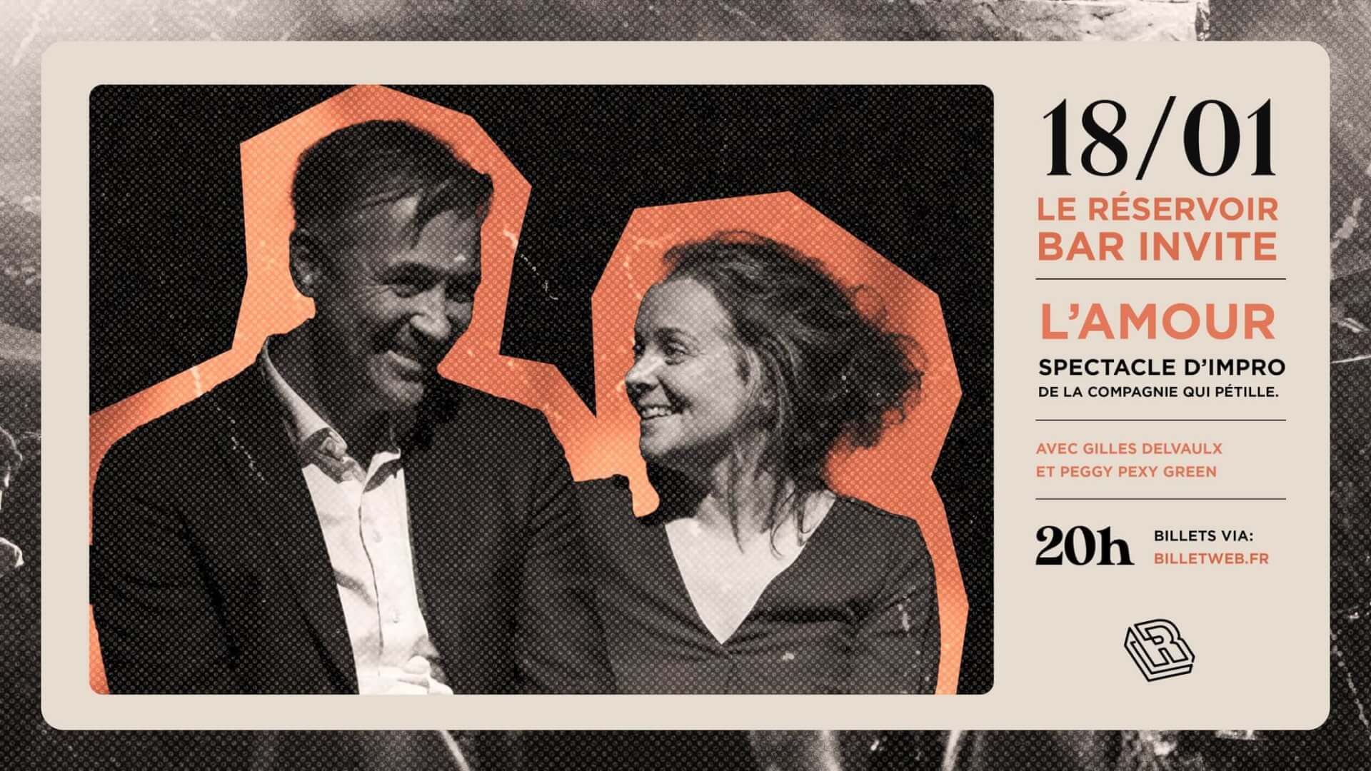 Le Réservoir bar invite L'AMOUR, un spectacle d'impro | Le Reservoir Bar