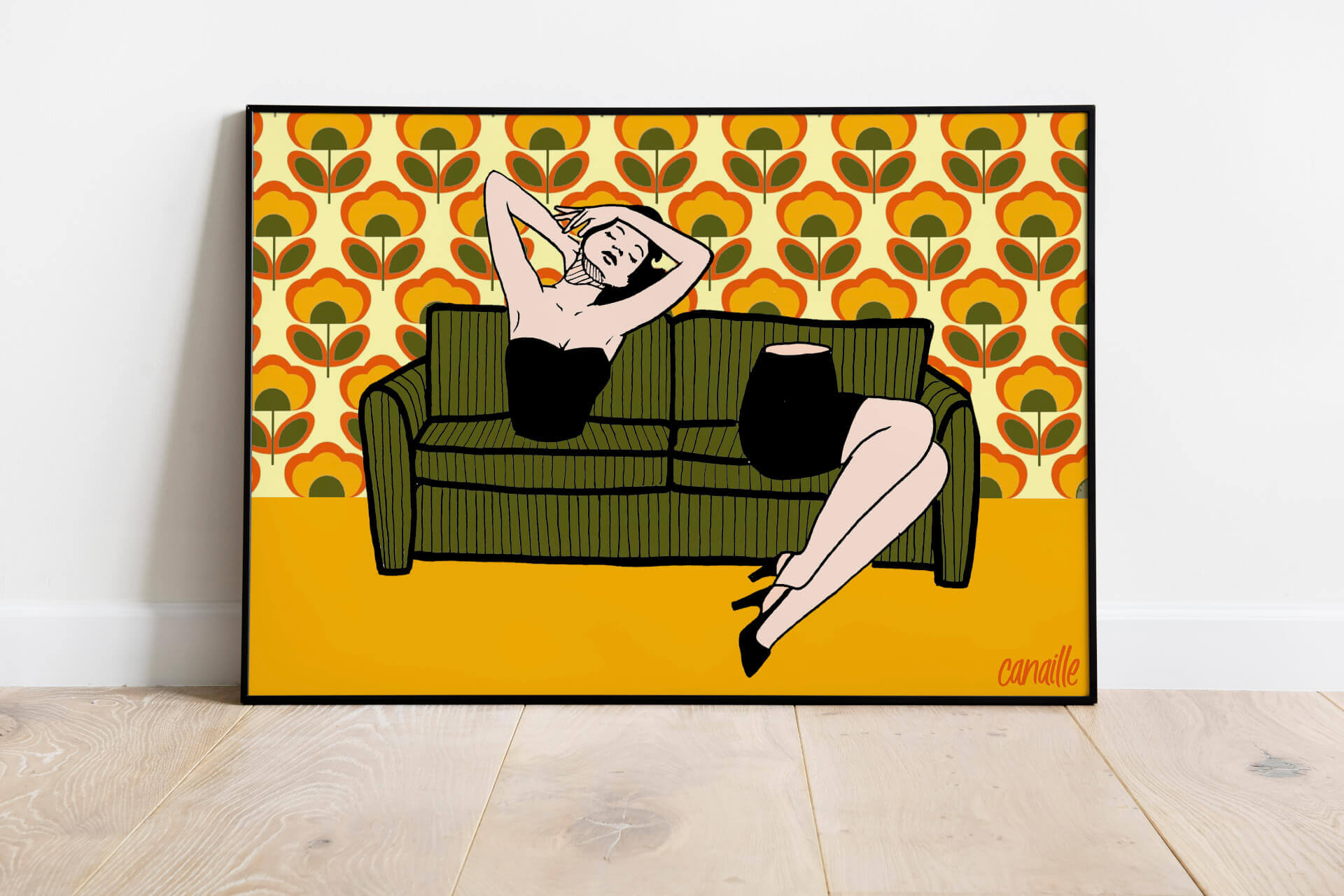 Affiche A3 - Canapé | Canaille Illustration