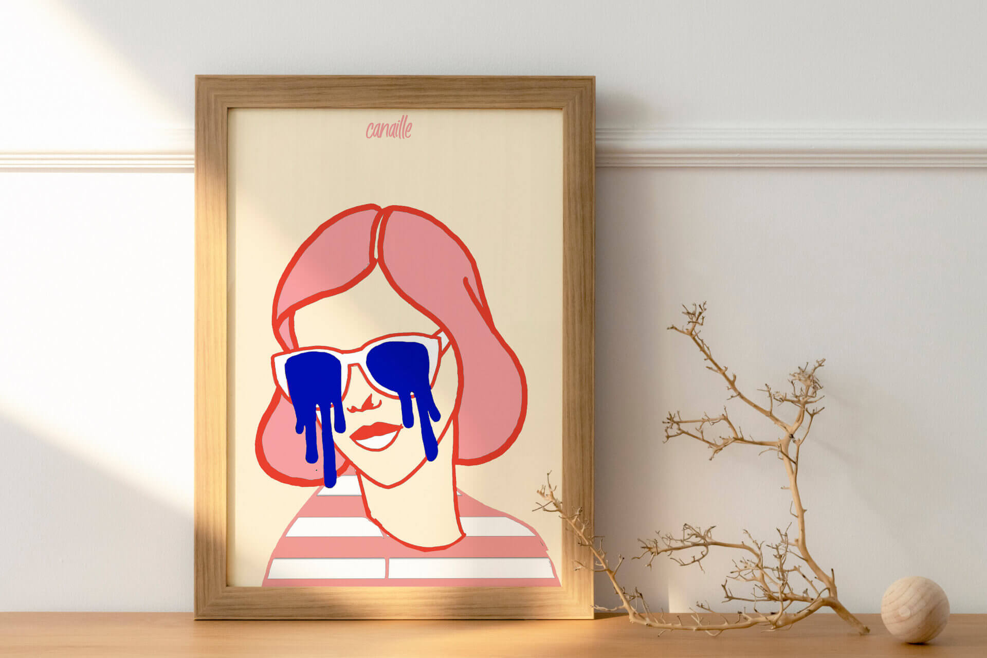 Affiche A3 - Larmes bleues | Canaille Illustration