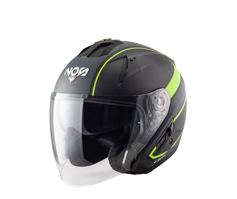 Casque jet NOS-HELMET - NS2 jet sting yellow matt | Easy Scooter