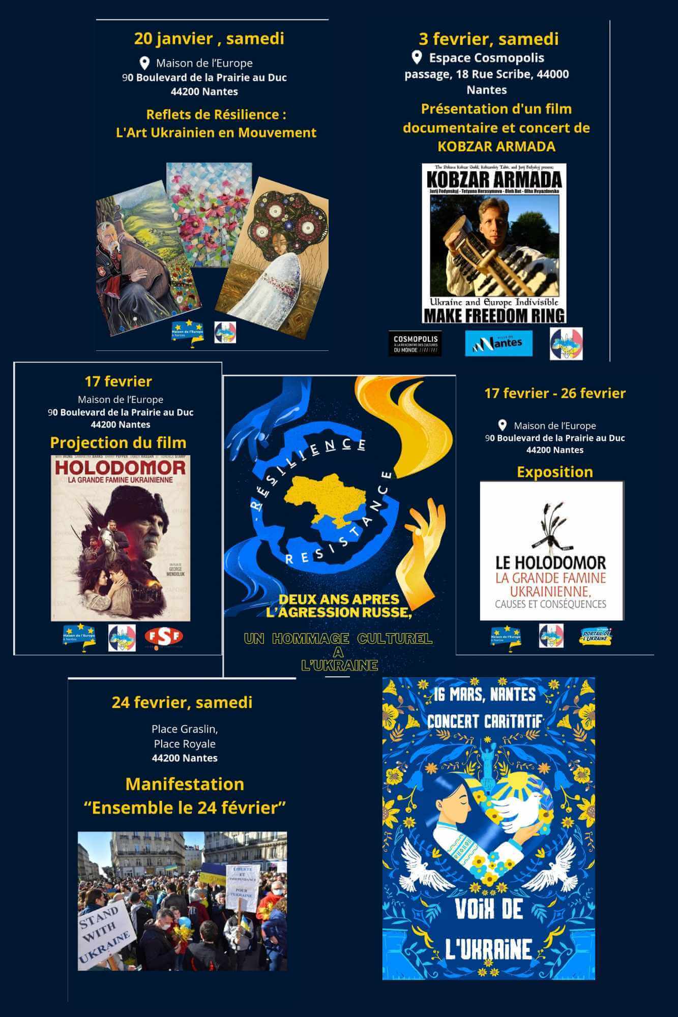 "Ensemble le 24 février / Разом 24 лютого" | CZESC Nantes-Pologne