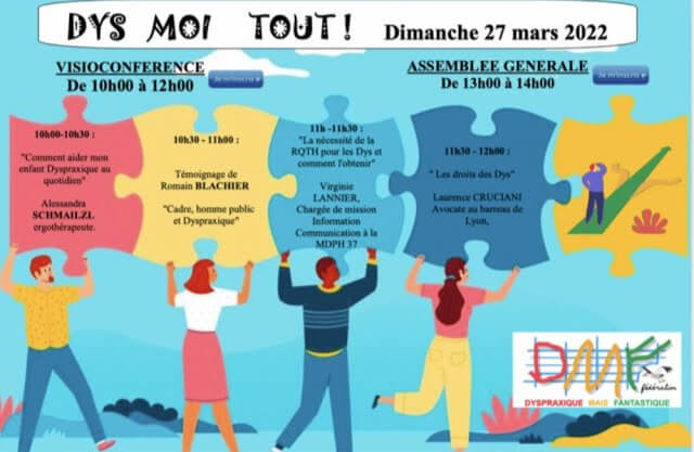 Visio-conférence "DYS MOI TOUT !" | FDMF - Fédération Dyspraxique Mais Fantastique
