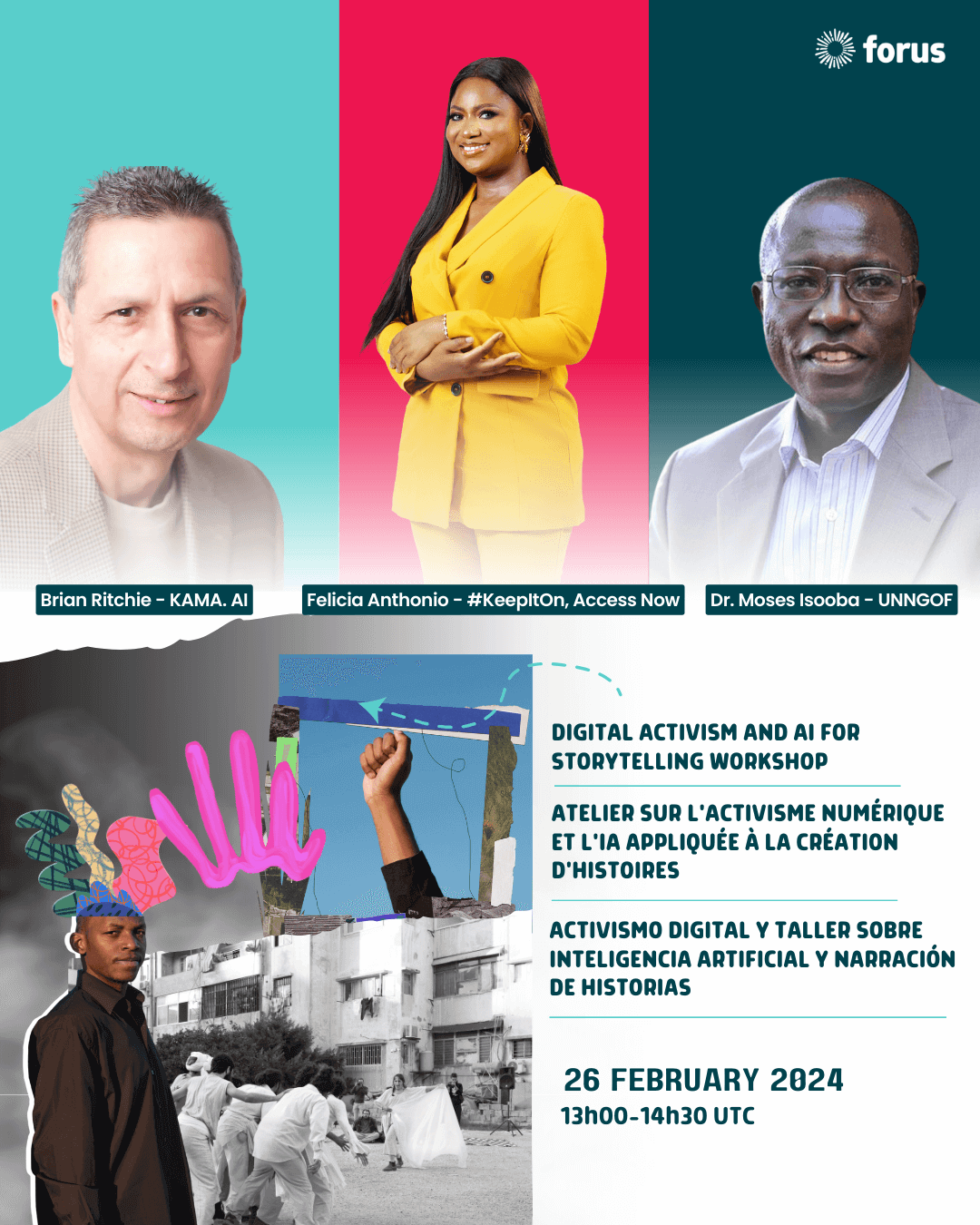 Forus Workshop - Digital Activism & AI for storytelling | Forus