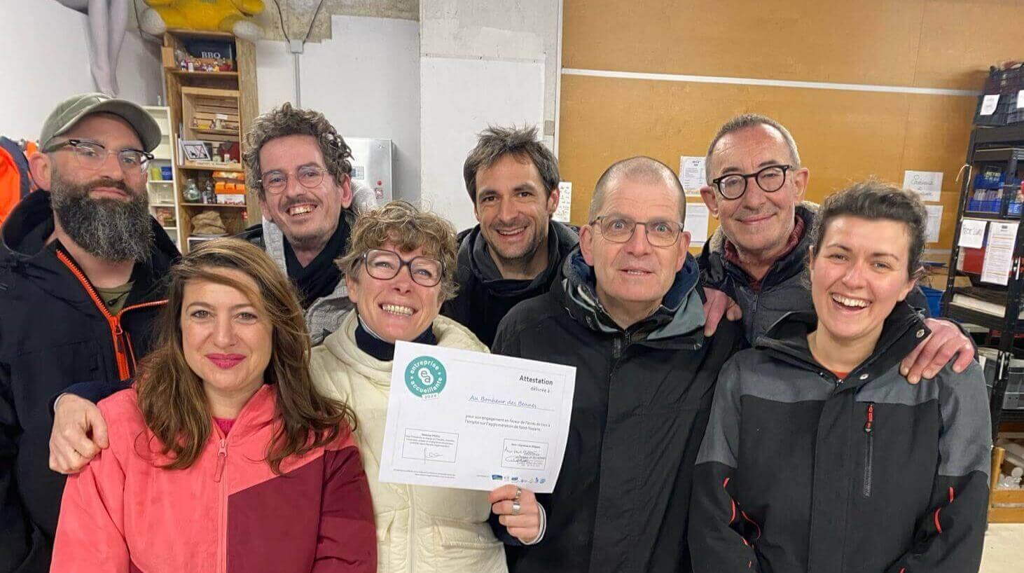 recyclerie au bonheur des bennes entreprise accueillante | Au Bonheur des Bennes - recyclerie de l'estuaire