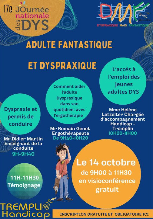 17ème Journée Nationale Des DYS "Adulte Dyspraxique et Fantastique" | FDMF - Fédération Dyspraxique Mais Fantastique