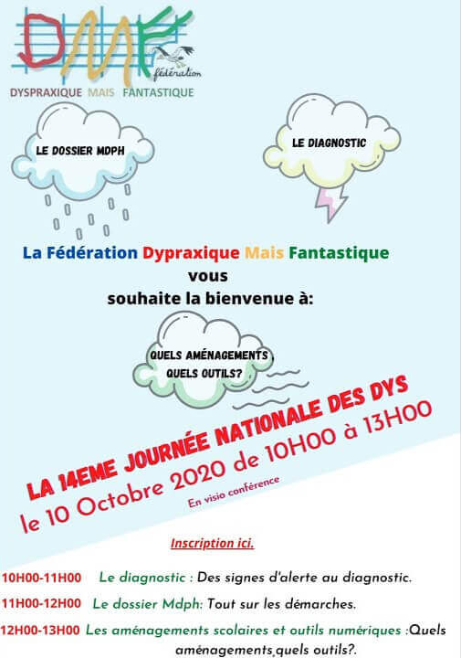 14ème Journée Nationale Des Dys. Fédération Dyspraxique Mais Fantastique | FDMF - Fédération Dyspraxique Mais Fantastique