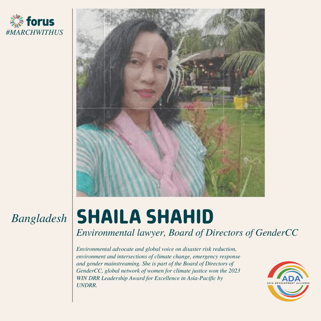 EN- Shaila Shahid on gender-responsive climate justice | Forus