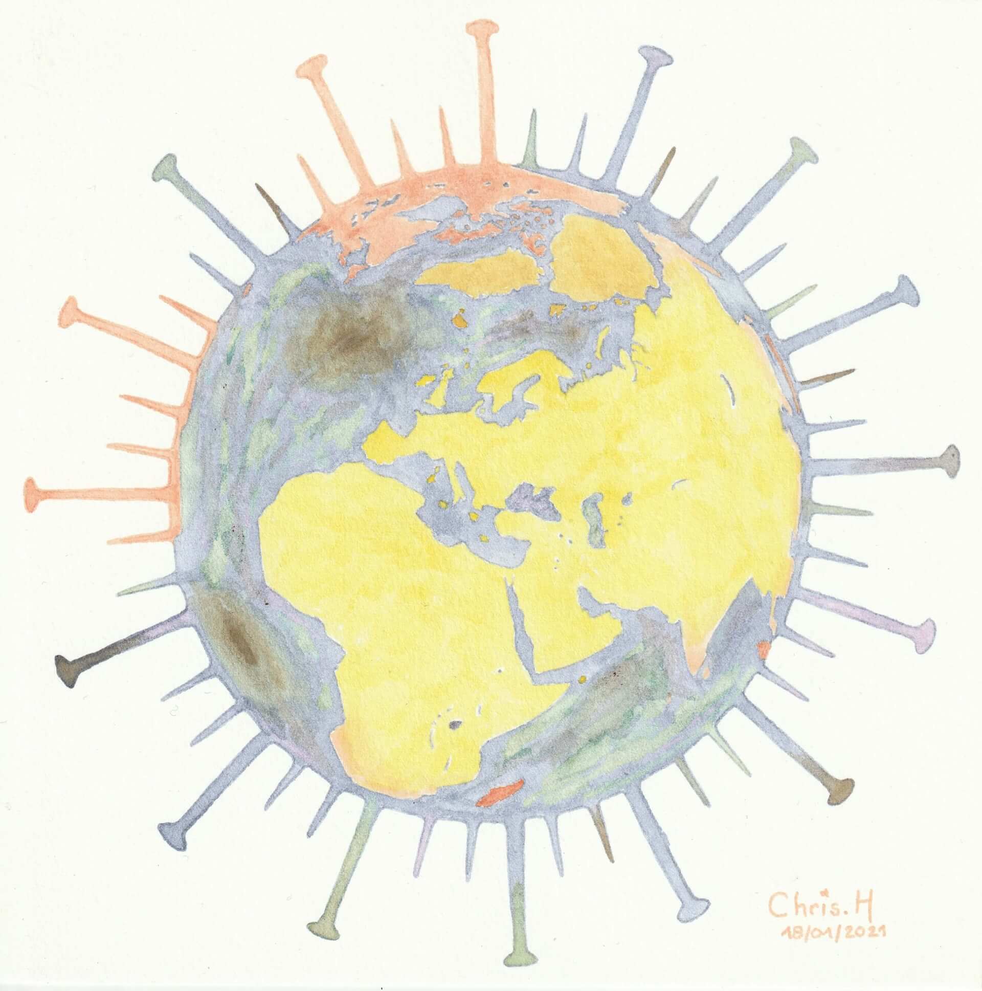 Globe couronné | christophe-henry