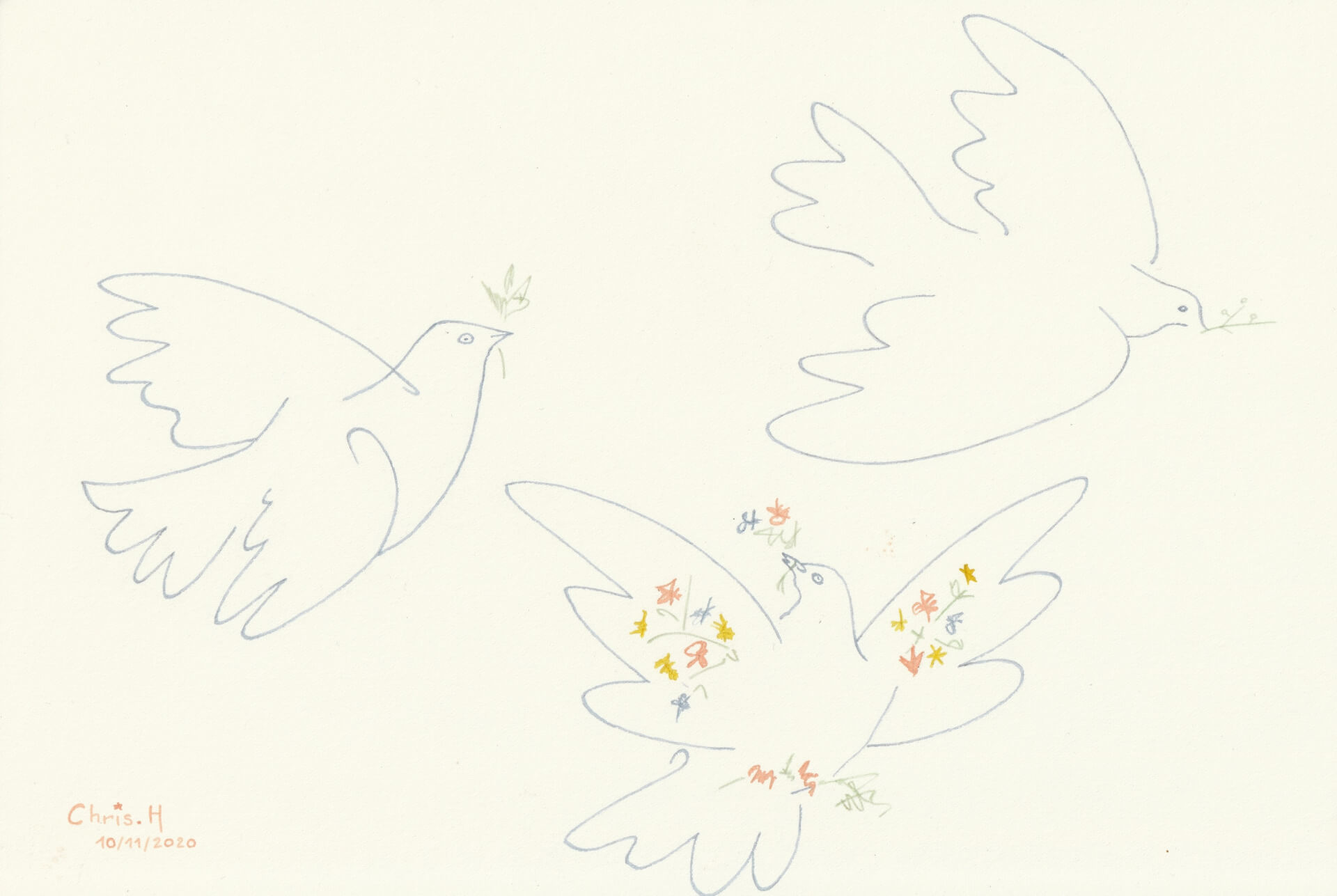 Colombes de PICASSO | christophe-henry