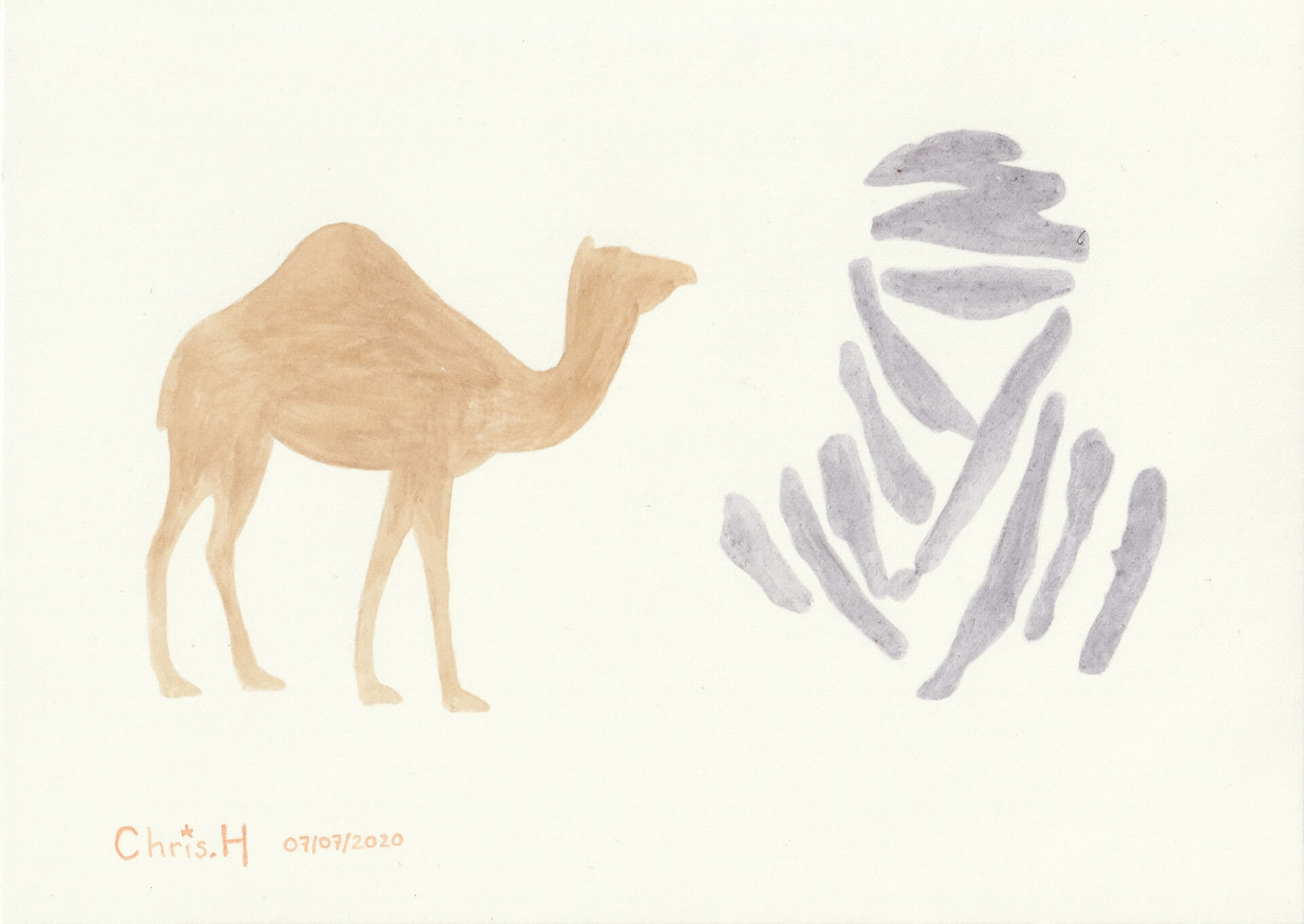 Homme bleu | christophe-henry