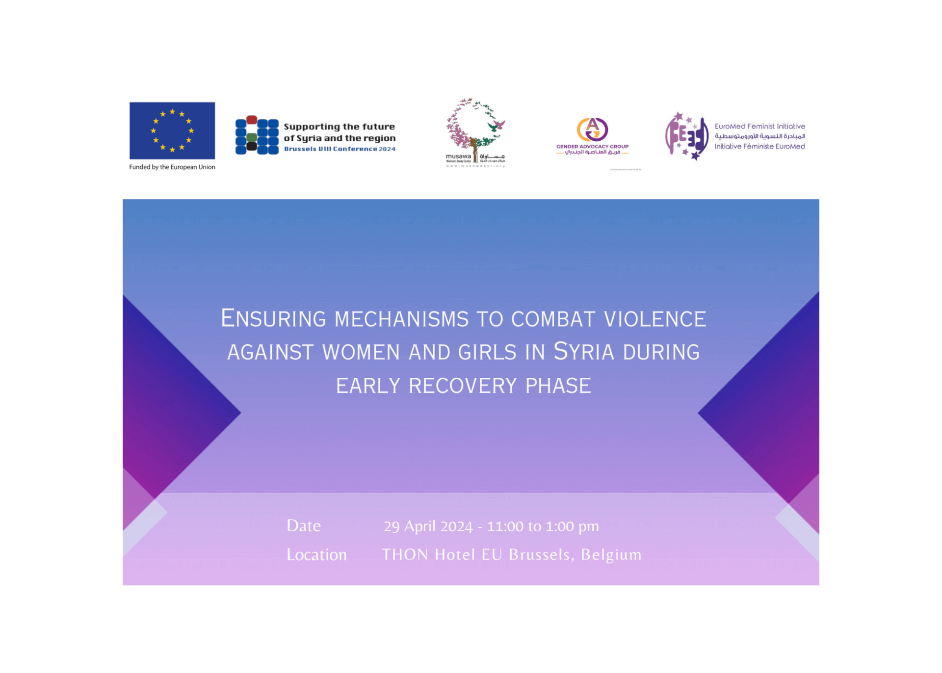 Ensuring mechanisms to combat violence against women and girls in Syria during the early recovery phase | EFI - EuroMed Feminist Initiative