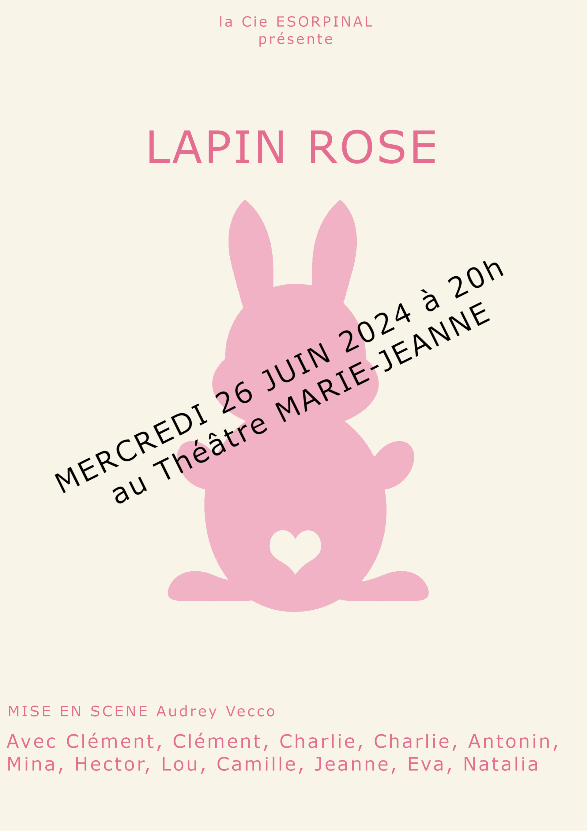 LAPIN ROSE | Théâtre Marie-Jeanne