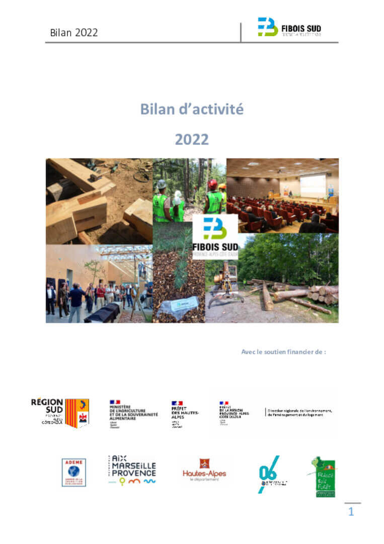 Rapport d'activité 2022 | Fibois Sud