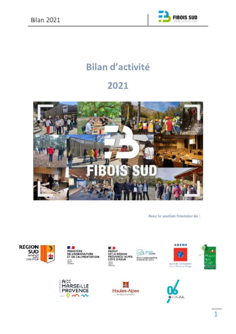 Rapport d'activité 2021 | Fibois Sud