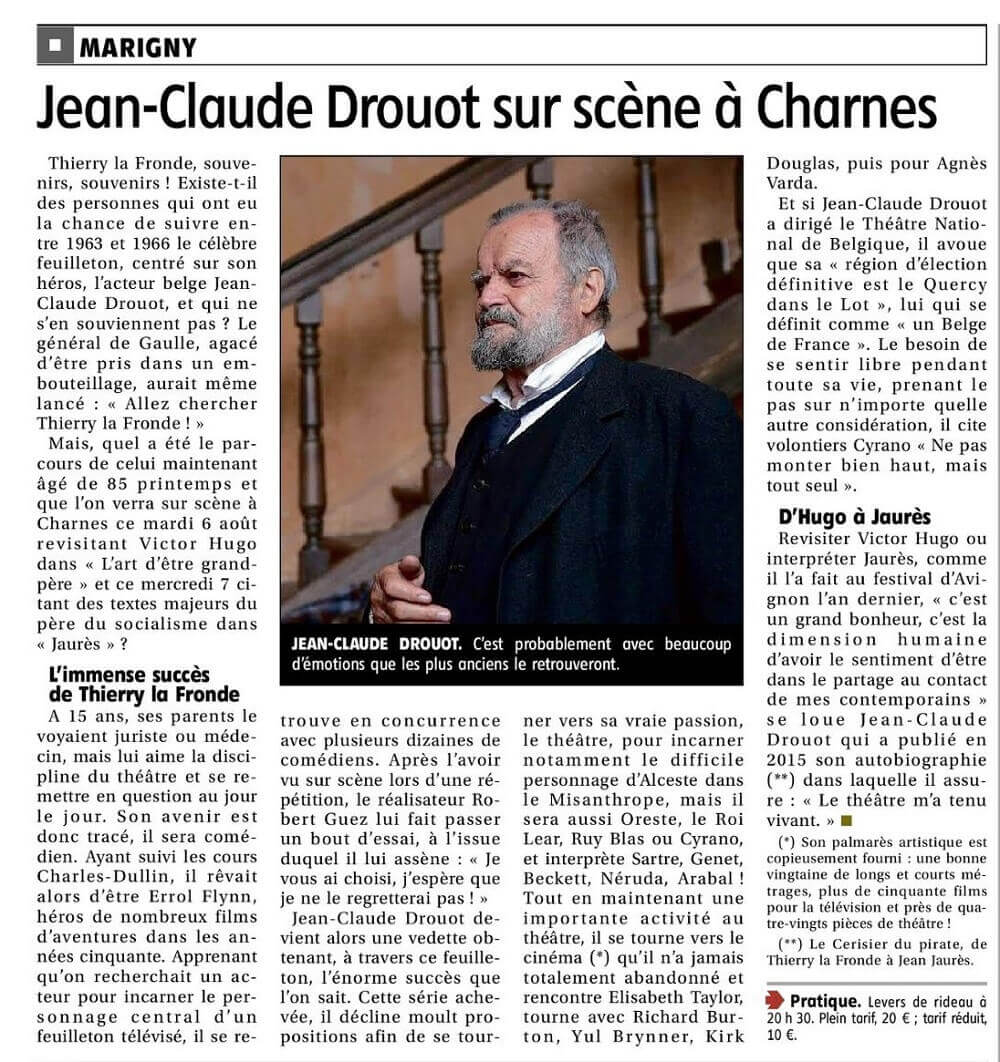 article Drouot à Marigny | Théâtres de Bourbon
