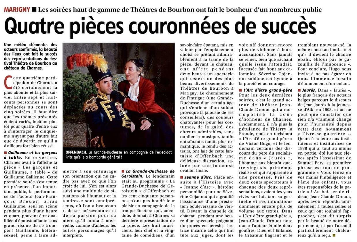 Article TdB Moulinois 2024 | Théâtres de Bourbon