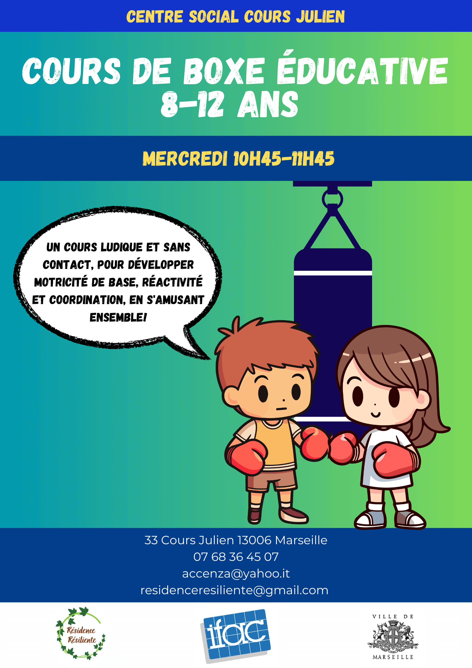 Cours de boxe éducative | Résidence Résiliente