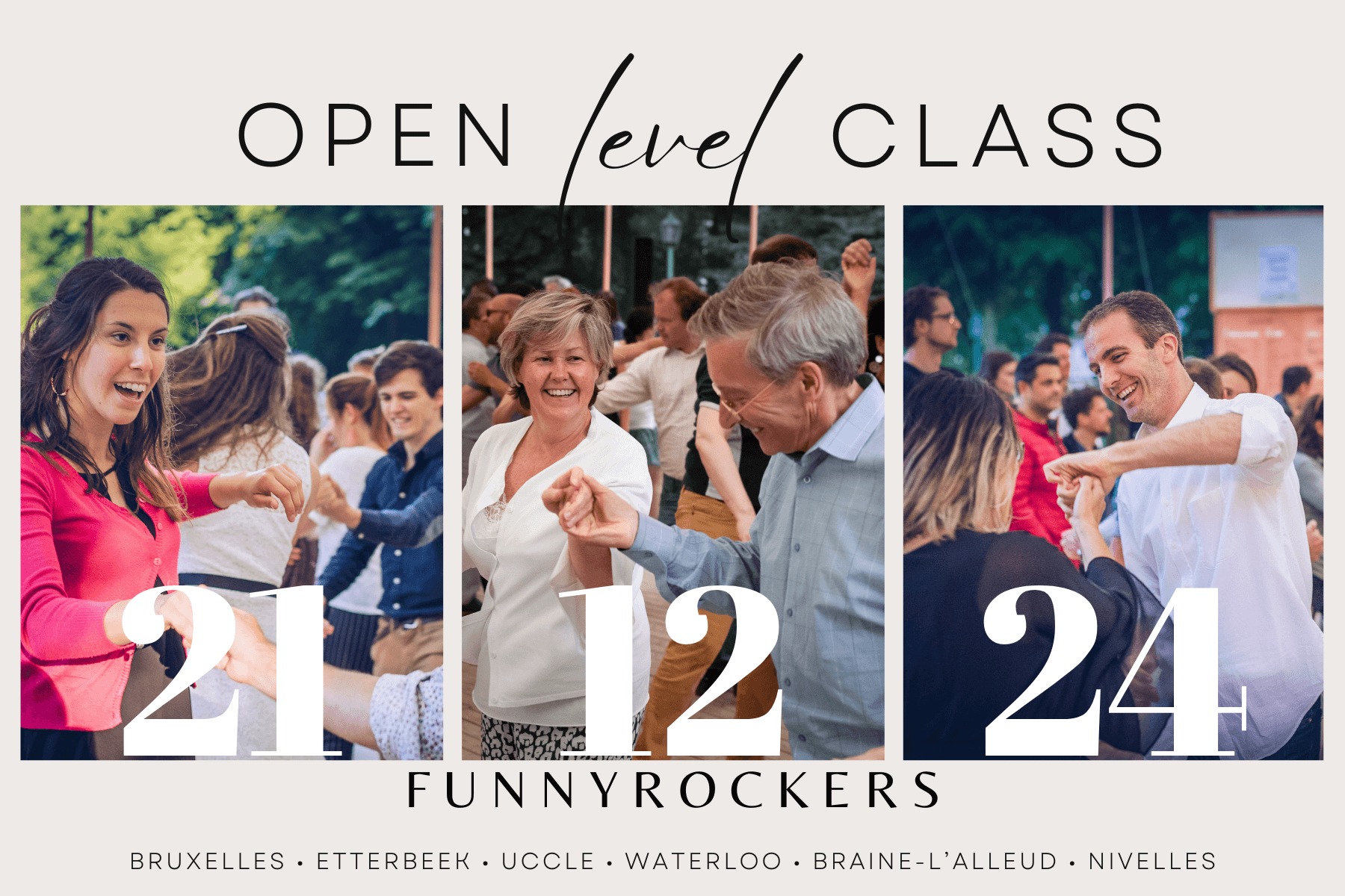🔥Open Level Class & Rock & Roll Party 💃 @Etterbeek | Funnyrockers