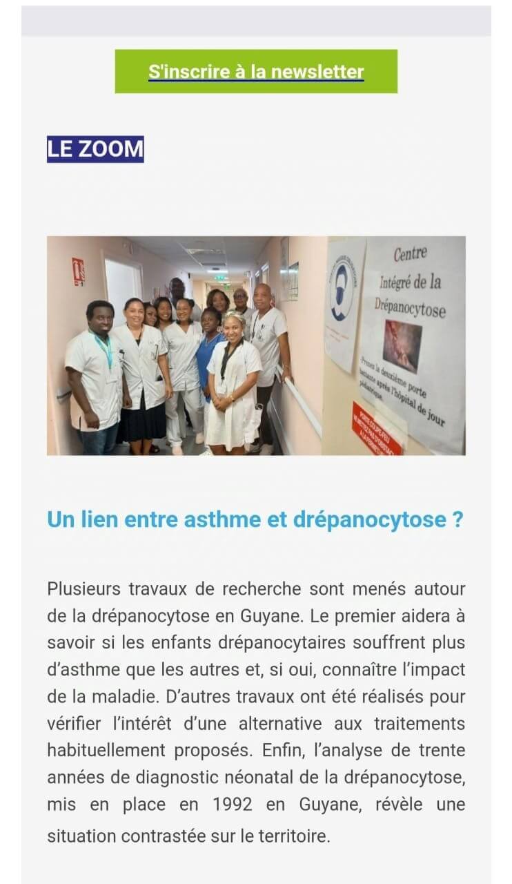 Un lien entre astme et drépanocytose | DrepaGuyane