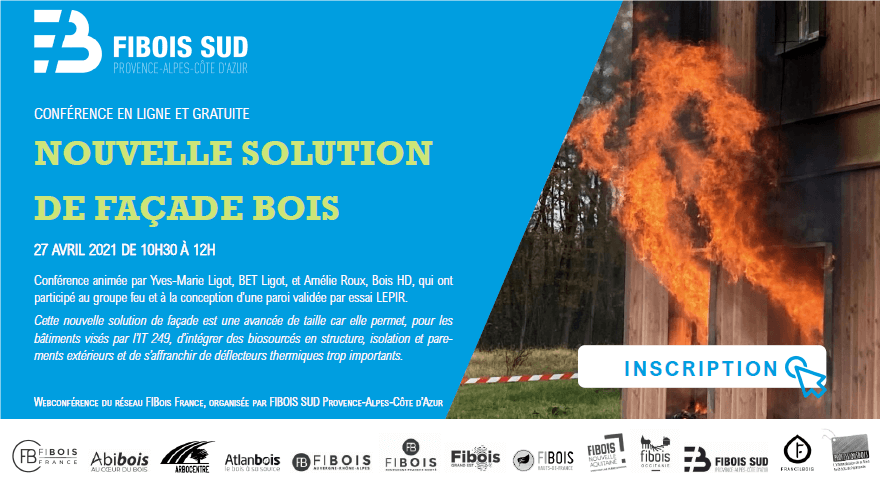 Nouvelle solution de façade bois: webconférence le 27 avril 2021 | Fibois Sud