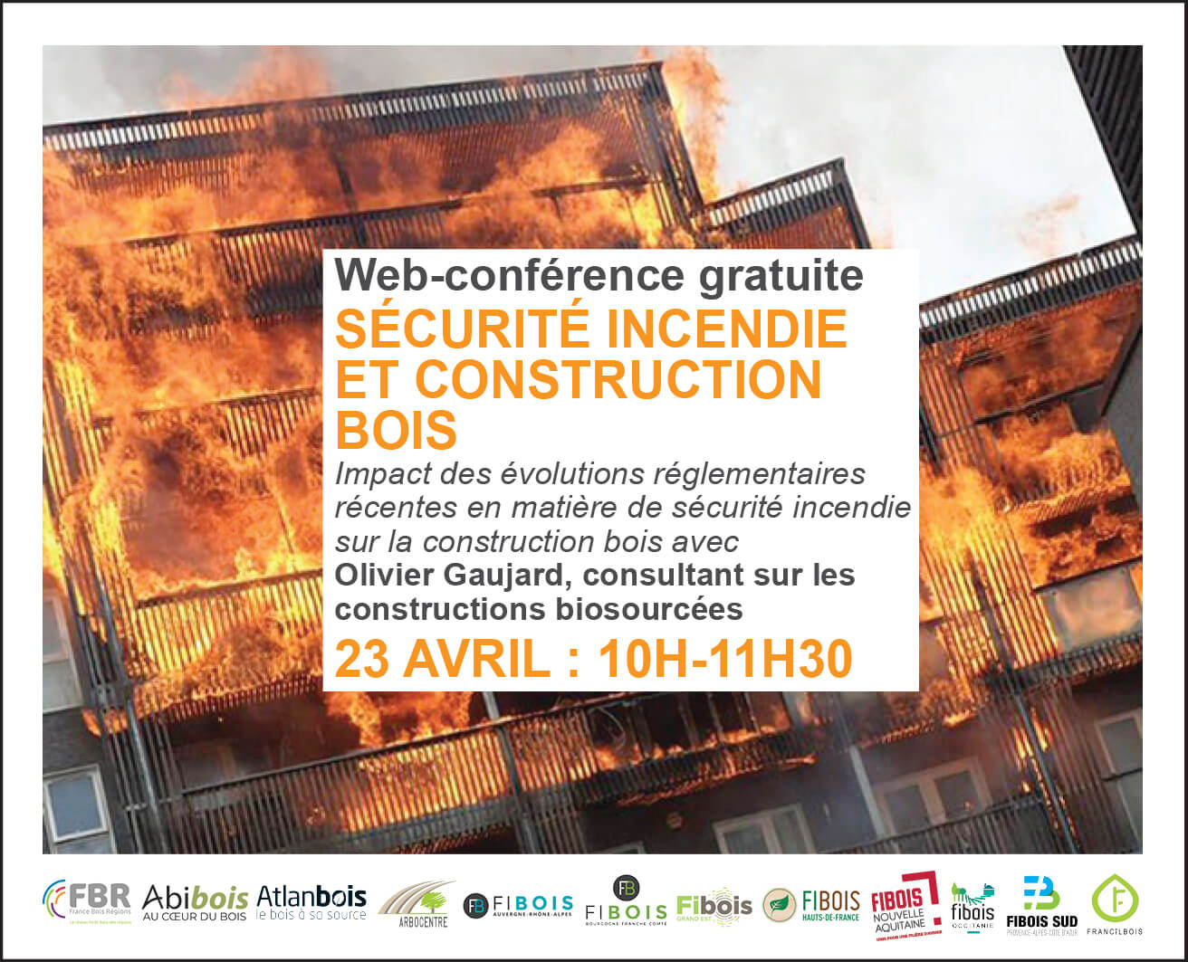 Deuxième Webconférence 23 avril 2020: sécurité incendie et construction bois | Fibois Sud