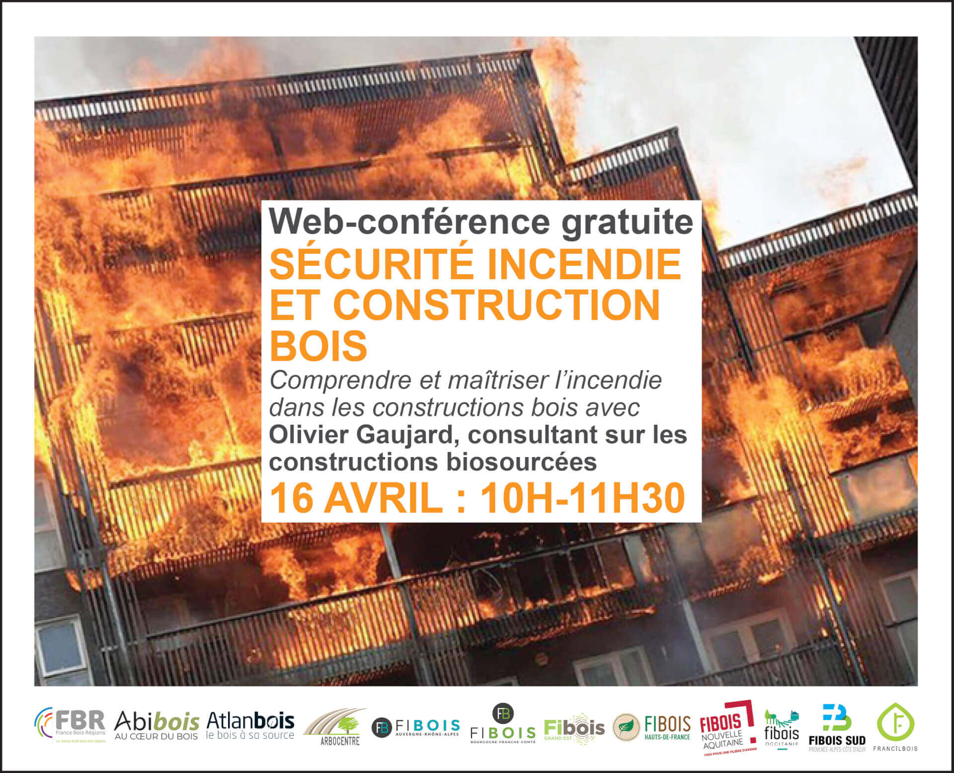 Web conférence 16 avril 2020: sécurité incendie et construction bois | Fibois Sud
