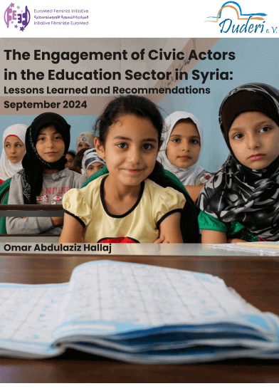 The Engagement of Civic Actors in the Education Sector in Syria: Lessons Learned and Recommendations | EFI - EuroMed Feminist Initiative