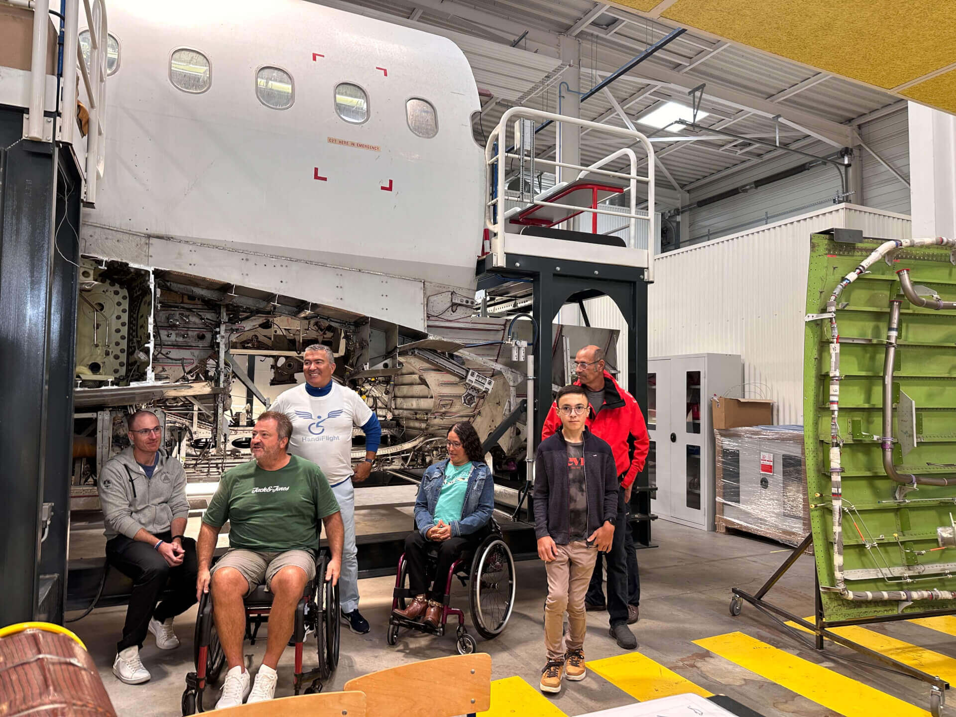 Accueil des premiers stagiaires de Handiflight au Campus | Handiflight