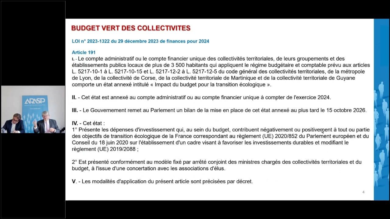 BUDGET VERT 7 OCTOBRE 2024