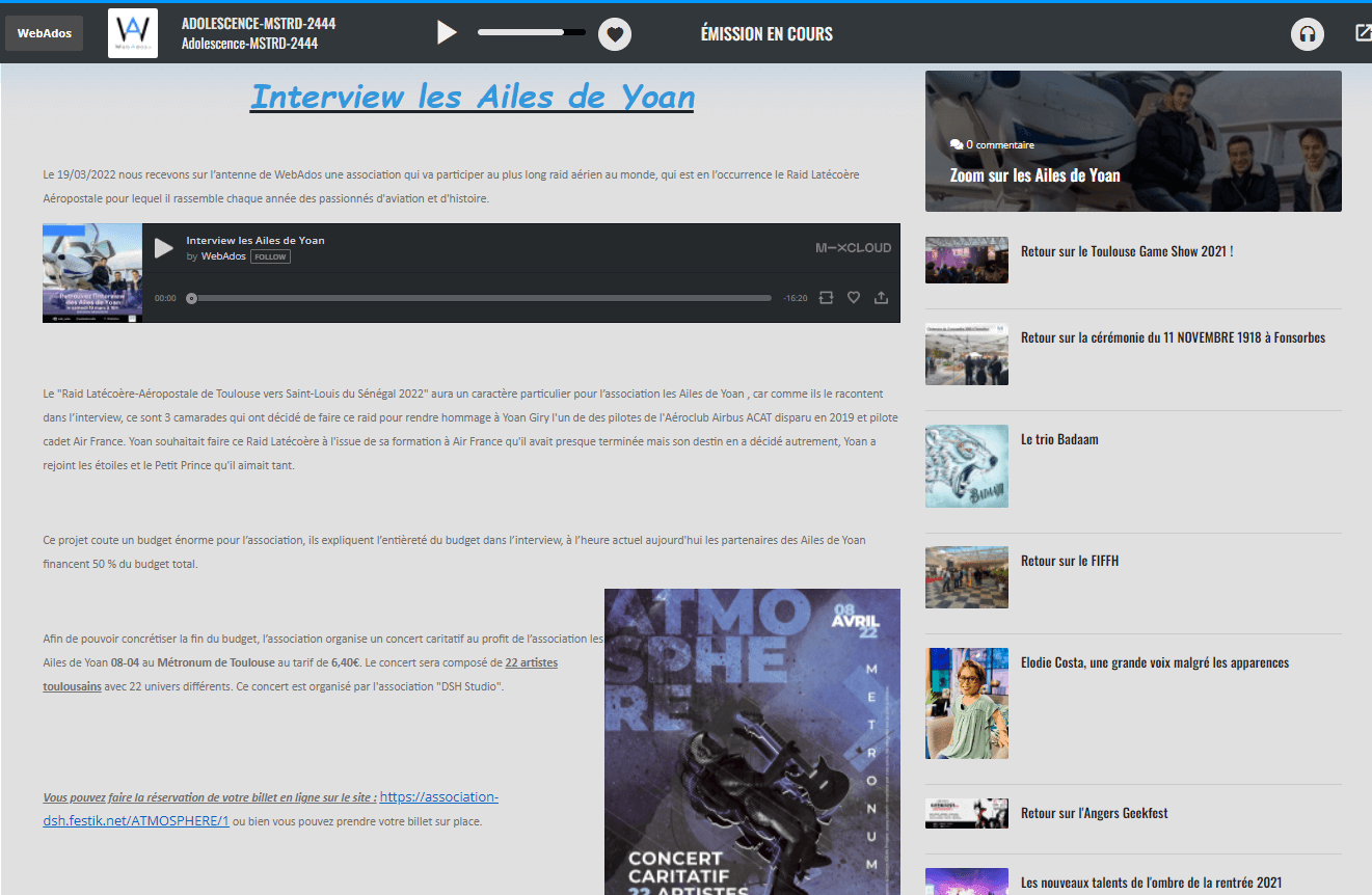 - | Les Ailes de Yoan